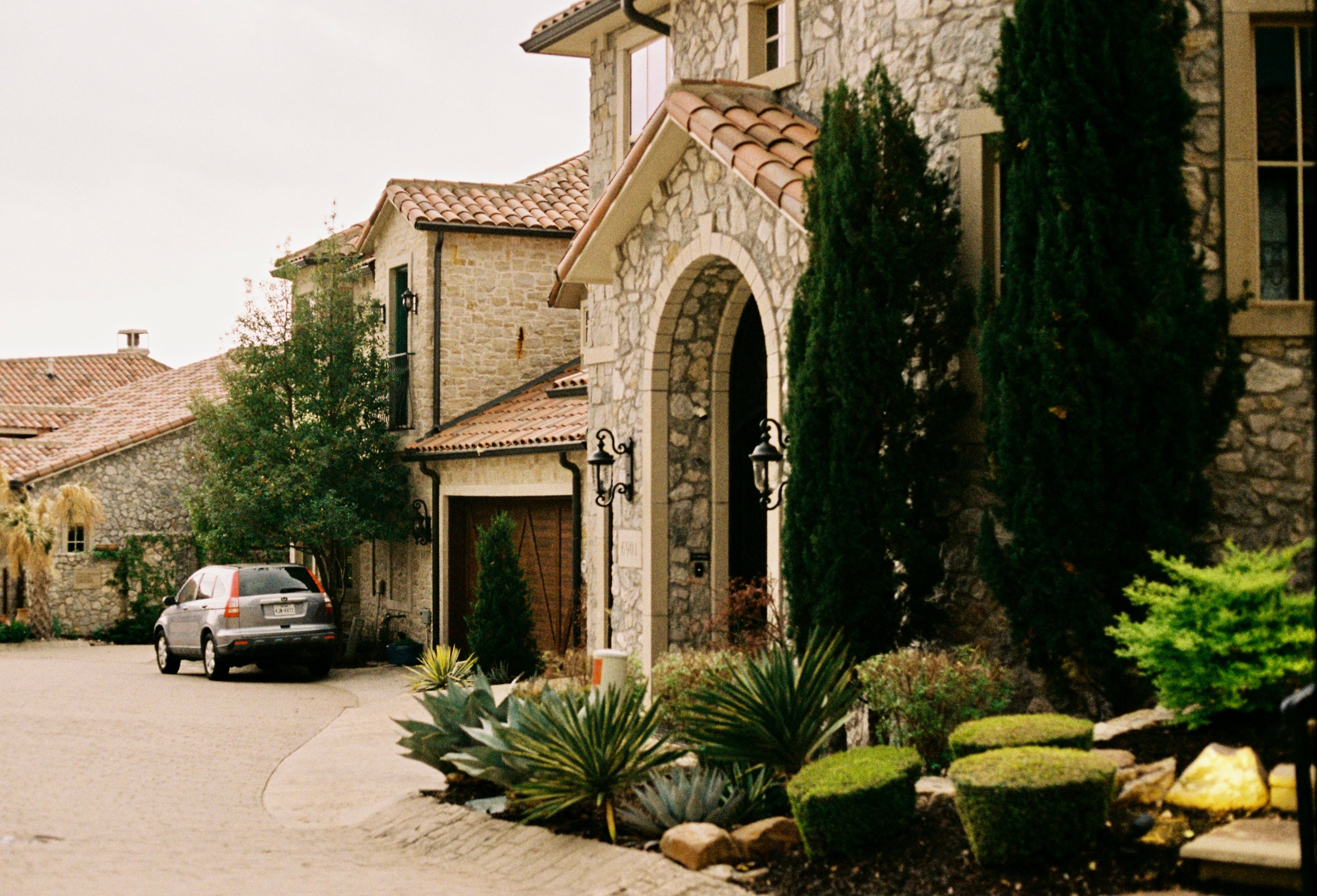 Grounds surrounding a private residence